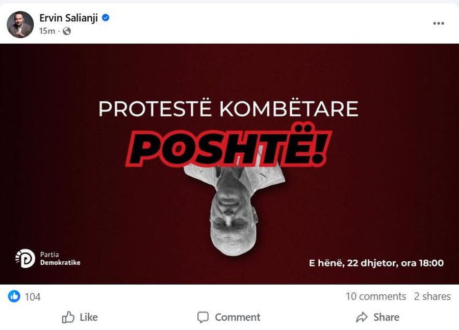 Berisha e përjashtoi nga PD, Salianji bën veprimin e papritur