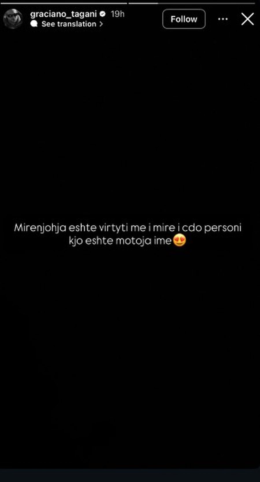 Einxhel Shkira bën lëvizjen e papritur në Instagram, reagon