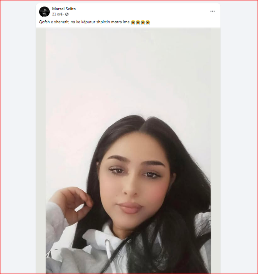 E trishtë, shuhet në lule të rinisë motra e