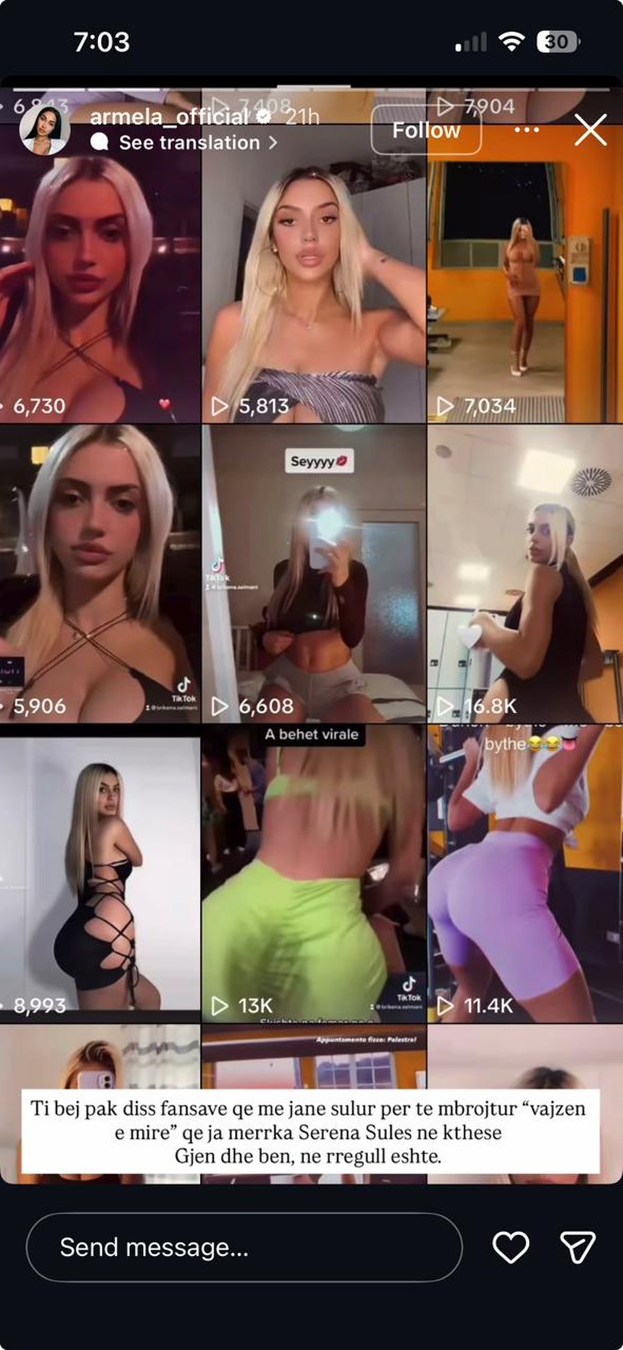 Ish-banorja e “Big Brother VIP 5’’ thumbon Brikenën: Kjo