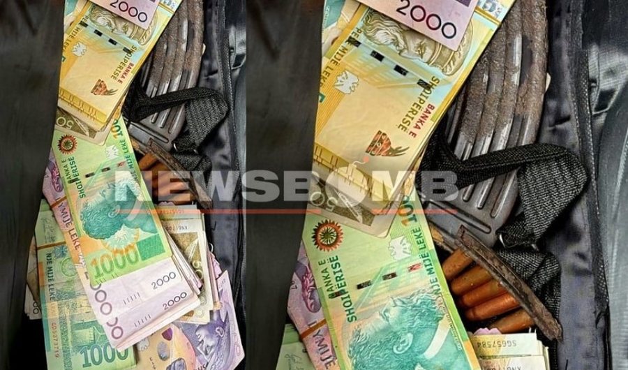 Një çantë e mbushur plot me para dhe plumba, çfarë