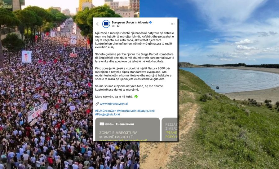 Protestat p&euml;r Zv&euml;rnecin, delegacioni i BE-s&euml; n&euml;