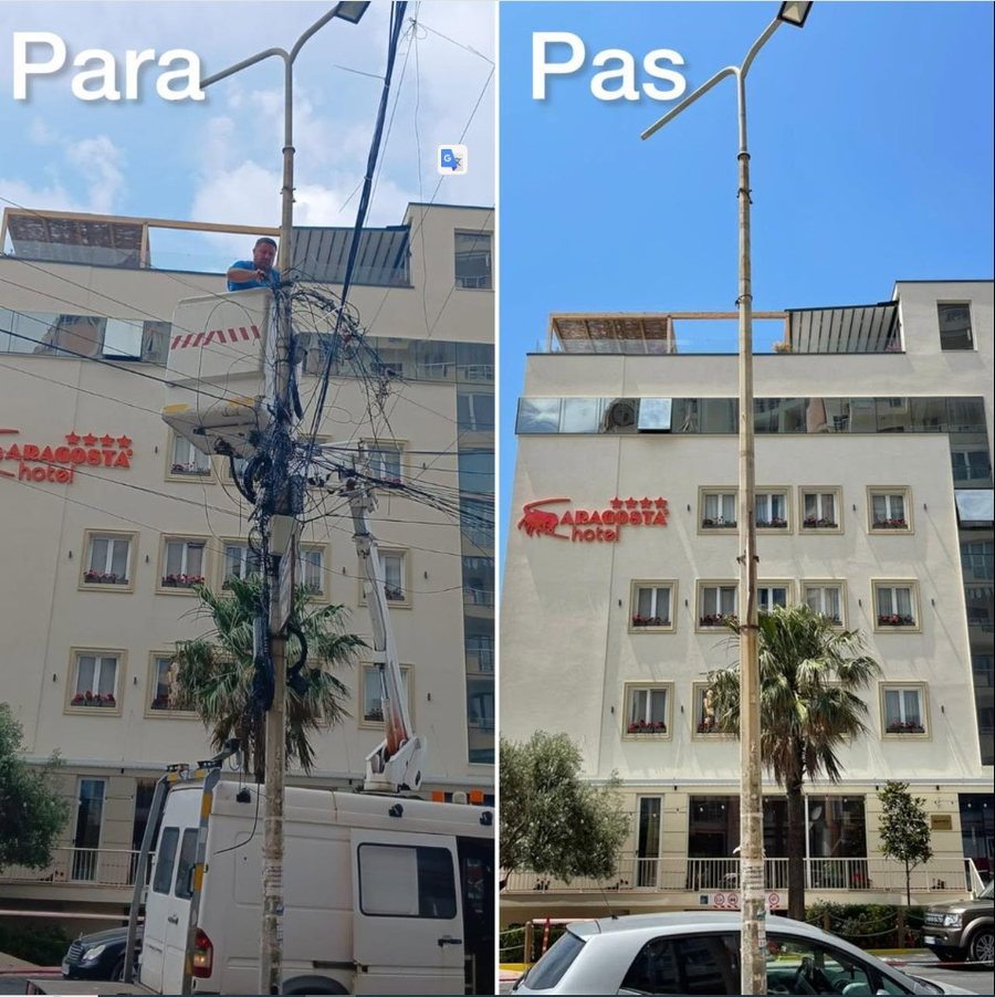 FOTO-LAJM nga Durr&euml;si! Zhduken kabllot q&euml; u merrnin frym&euml;n