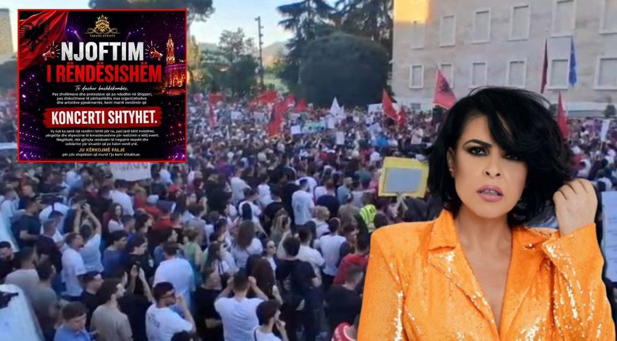 Protesta i anulon koncertin Aurela Ga&ccedil;es dhe 6 artist&euml;ve t&euml;