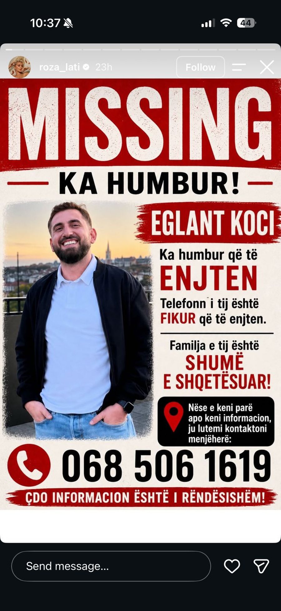 4 dit&euml; pa i d&euml;gjuar z&euml;rin, familja Ko&ccedil;i n&euml; pritje