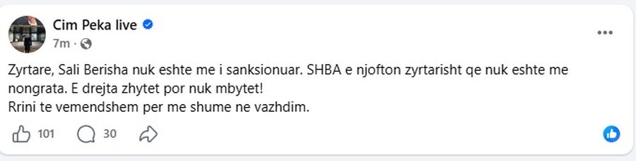 PRAPASKENAT/ Heqja e Non Grat&euml;s s&euml; Berish&euml;s, zyrtarja e