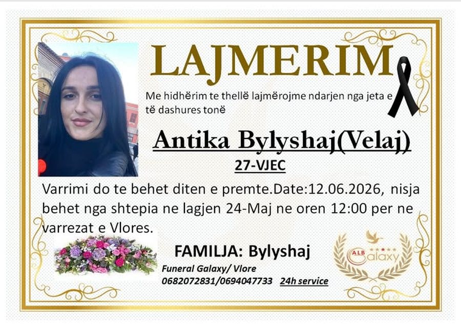 Kjo &euml;sht&euml; 27-vje&ccedil;arja vlonjate q&euml; ra nga kati i