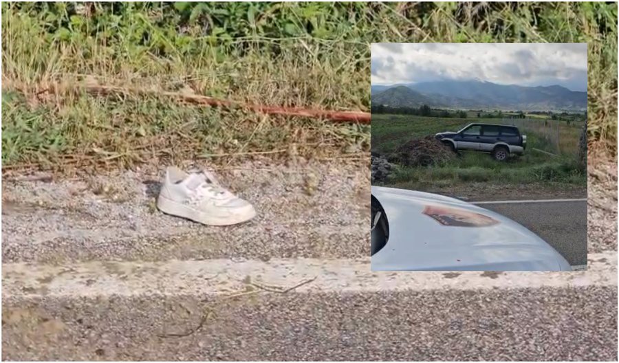 Atletja e vog&euml;lushit n&euml; rrug&euml; dhe makina n&euml; ar&euml;, pamje