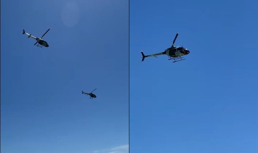 Dy helikopter&euml; ushtarak&euml; i bashkohen Baz&euml;s s&euml; Forcave Ajrore