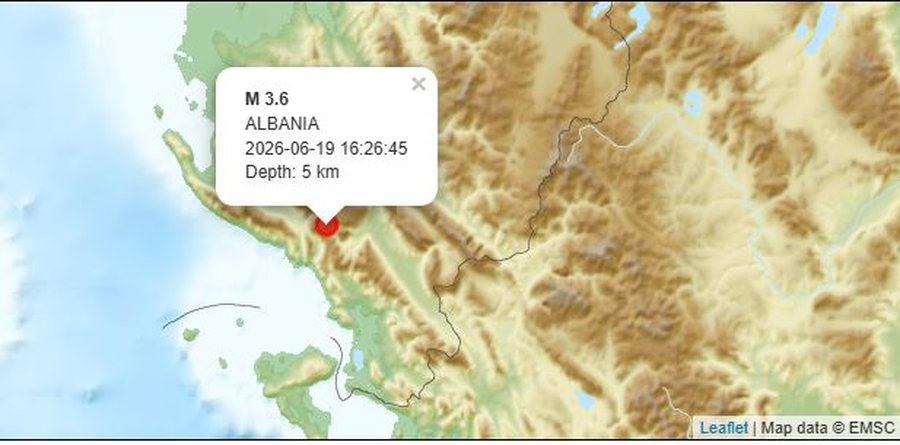 T&euml;rmet n&euml; Shqip&euml;ri, ja ku ishte epiqendra e l&euml;kundjeve