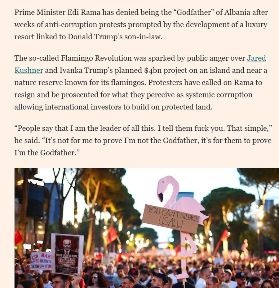 Sot 24 dit&euml; protest&euml;, Edi Rama p&euml;r prestigjiozen Financial Times: