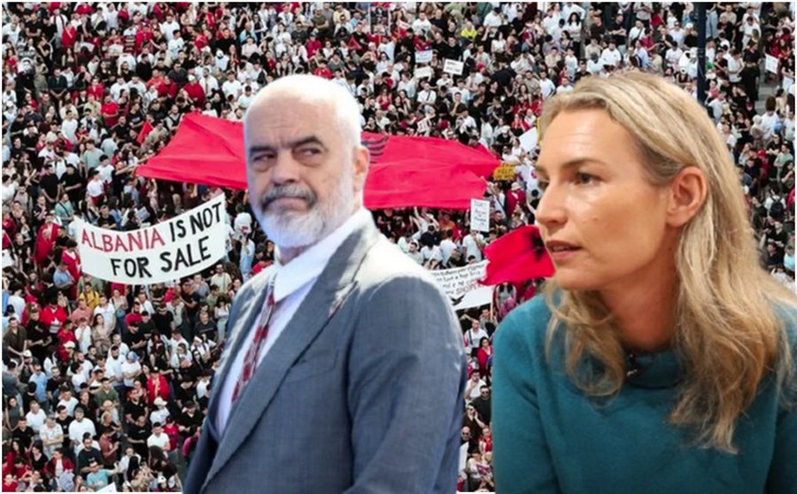 Thumb p&euml;r Ram&euml;n? Protestat, mesazhi i koduar i Lea Ypit: Kudo q&euml;
