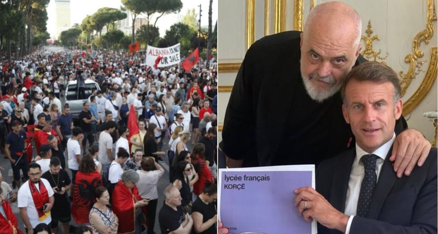 Rama publikon foton krah Macronit: N&euml; tryez&euml;n e Presidentit