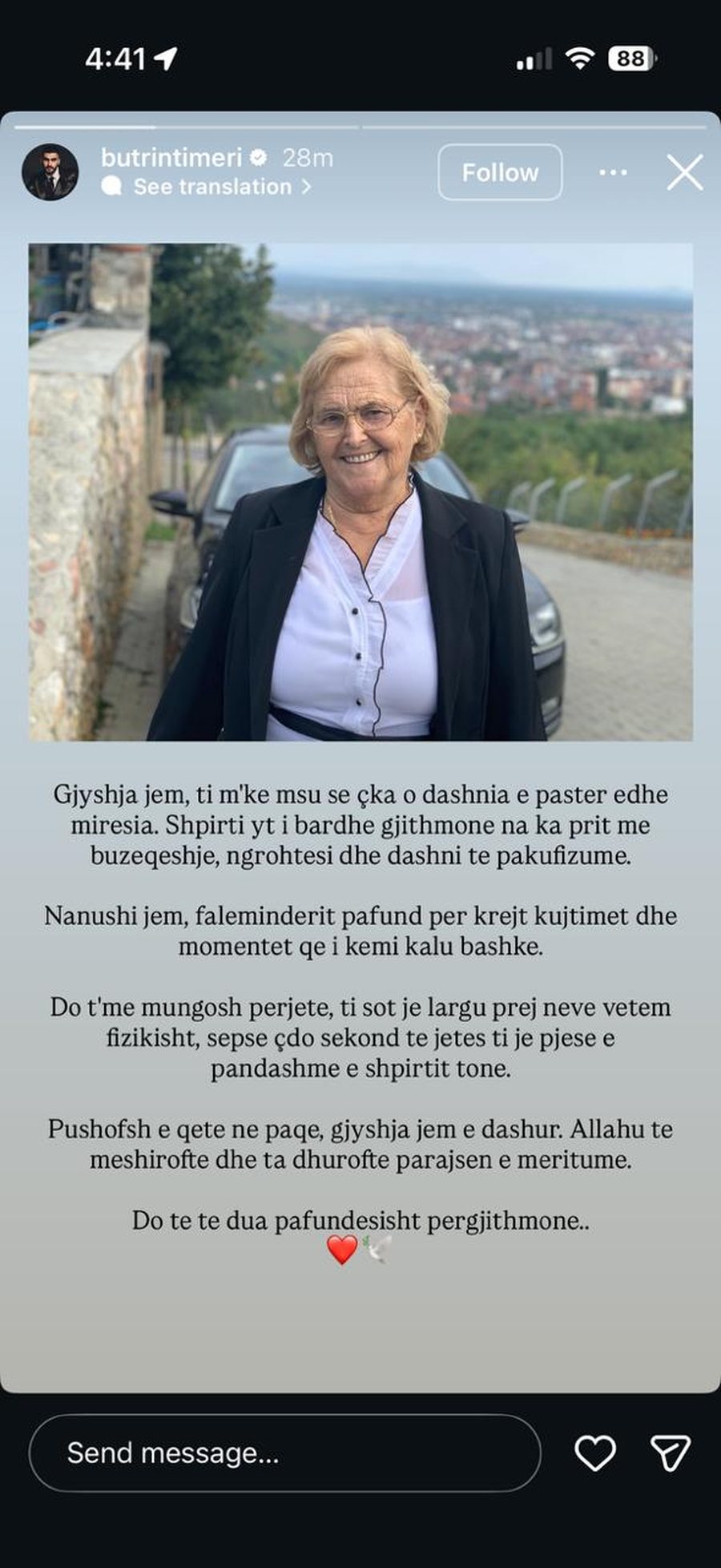 Zi n&euml; familjen e Butrint Imerit, k&euml;ng&euml;tari ndan lajmin e