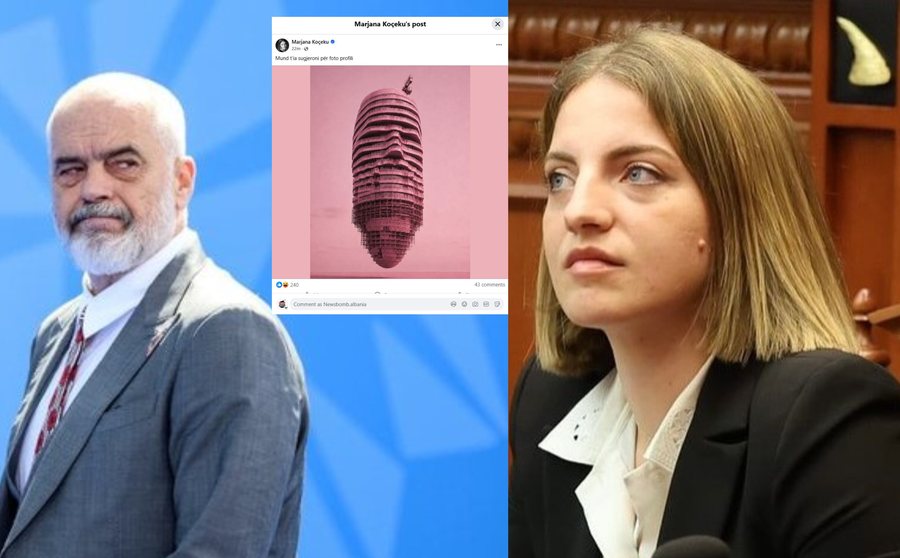 Rama vendosi flamingot n&euml; profil, Marjana Ko&ccedil;eku e thumbon me