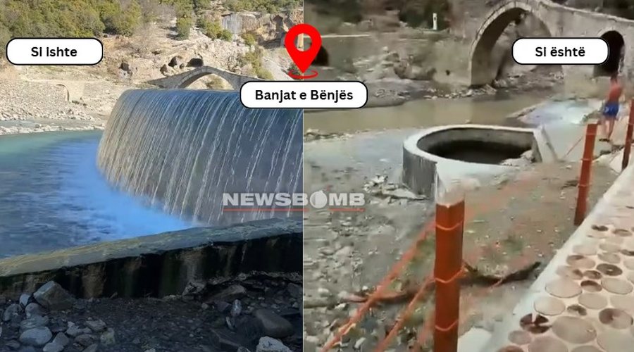 Pamje t&euml; trishta nga P&euml;rmeti, &ldquo;thahen&rdquo; Banjat e
