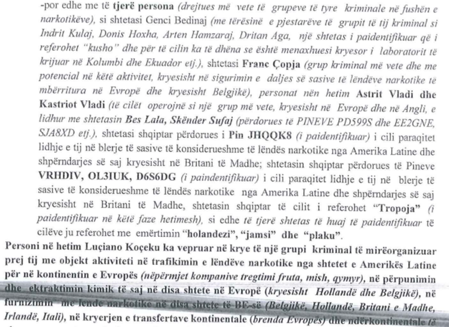 SPAK zbardh tonelatat e kokain&euml;s, dosja: Trafikant&euml;t shqiptar&euml;