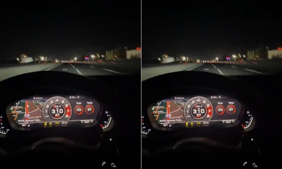 PAMJE SHQET&Euml;SUESE: Me 310 km/h n&euml; autostrad&euml;n e Kasharit, i riu
