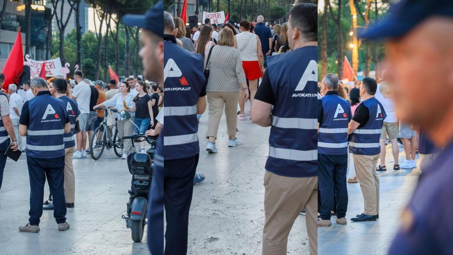 "Avokati i Popullit n&euml; shesh, pran&euml; protestuesve", Endri