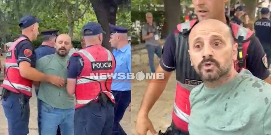 Fjal&euml;t e Dritan Goxhajt pasi u t&euml;rhoq zvarr&euml; nga Policia,