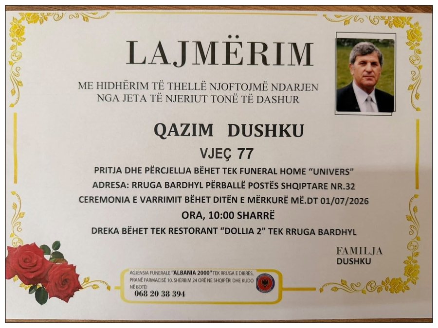 Shuhet profesor Qazim Dushku, nj&euml; nga kontribuesit m&euml; t&euml; njohur