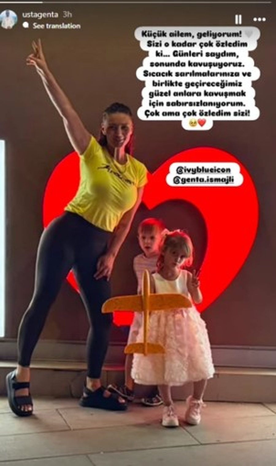 Mes distanc&euml;s, partneri i Genta Ismajlit i b&euml;n dedikim t&euml;