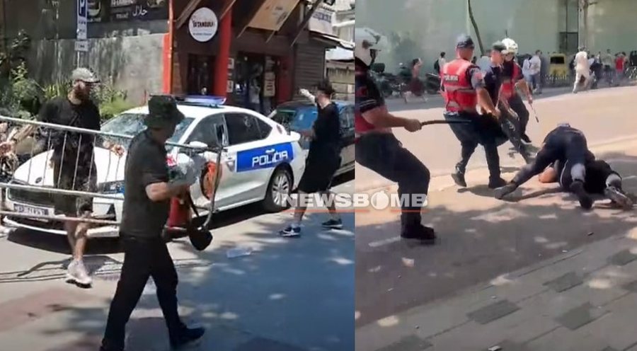 Godit&euml;n me gur&euml; dhe pllakat e bulevardit polic&euml;t, arrestohen 19
