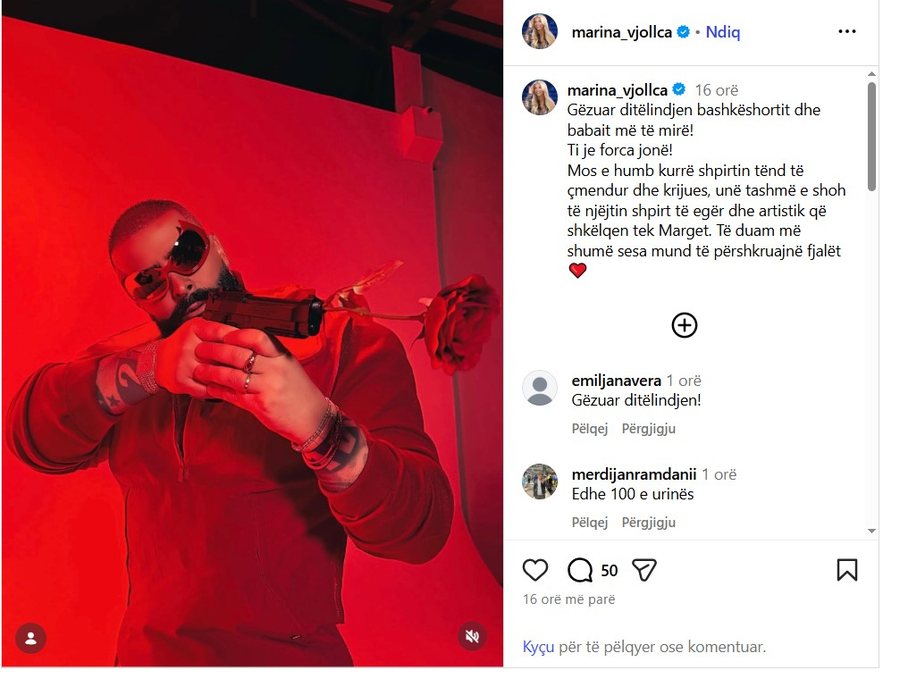 Getoar Selimi feston 44-vjetorin, Marina i b&euml;n dedikimin m&euml; t&euml;