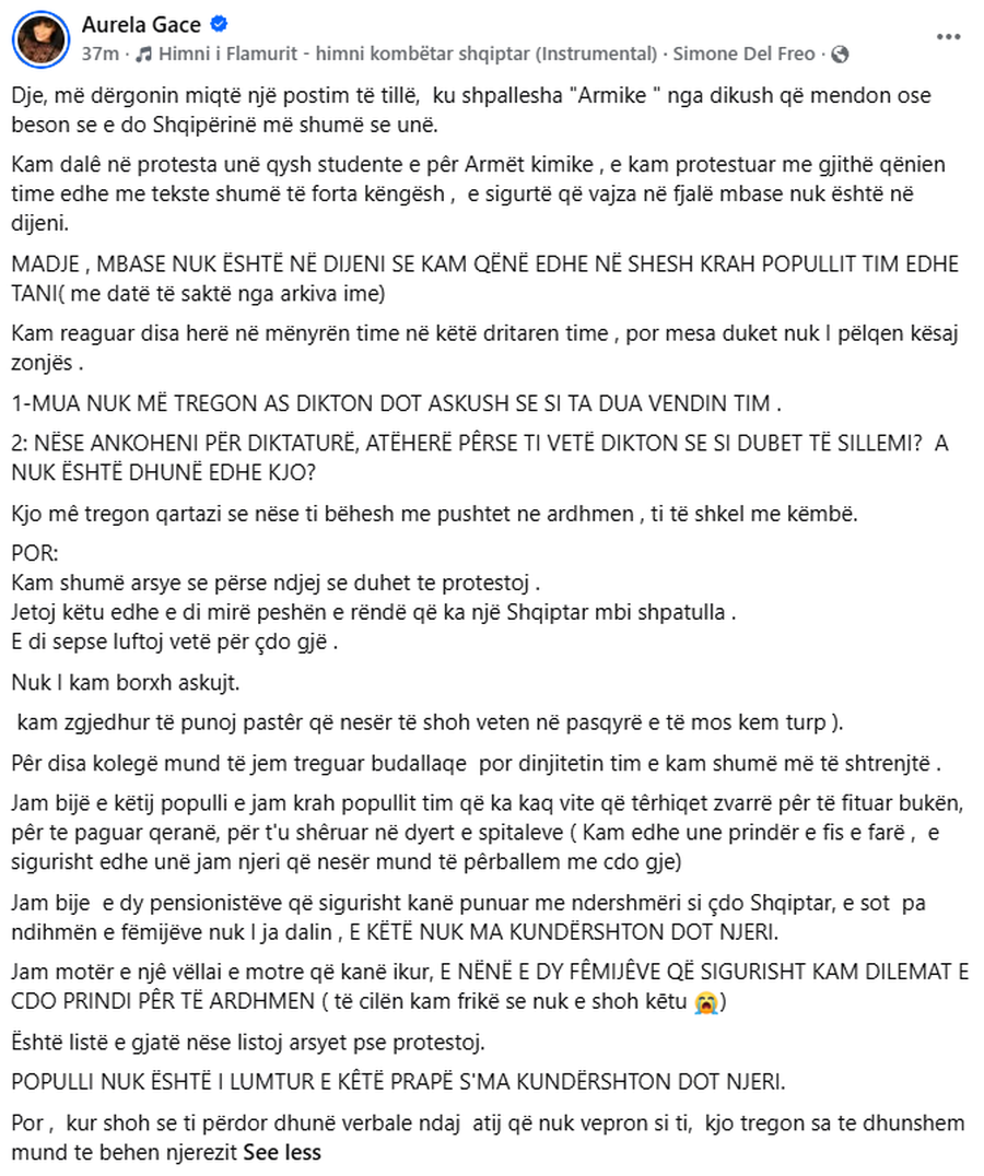 Thirrje për bojkot të koncertit, shpërthen Aurela Gaçe: