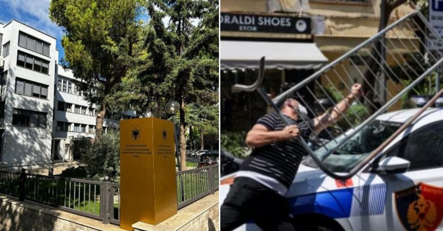 21 protestuesit e arrestuar p&euml;rballen sot me togat e zeza, qytetar&euml;t