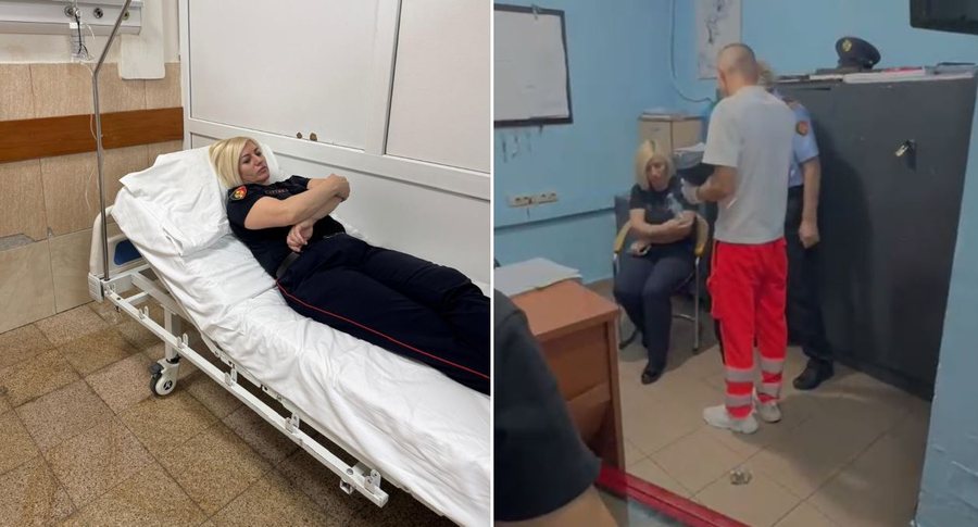 Protestuesit godit&euml;n pa m&euml;shir&euml; komisariatin, efektivja mbeti e