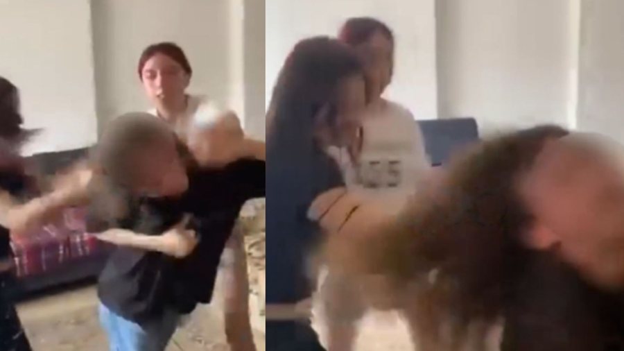 Pamje SHQET&Euml;SUESE, dy vajza t&euml; mitura dhunojn&euml;