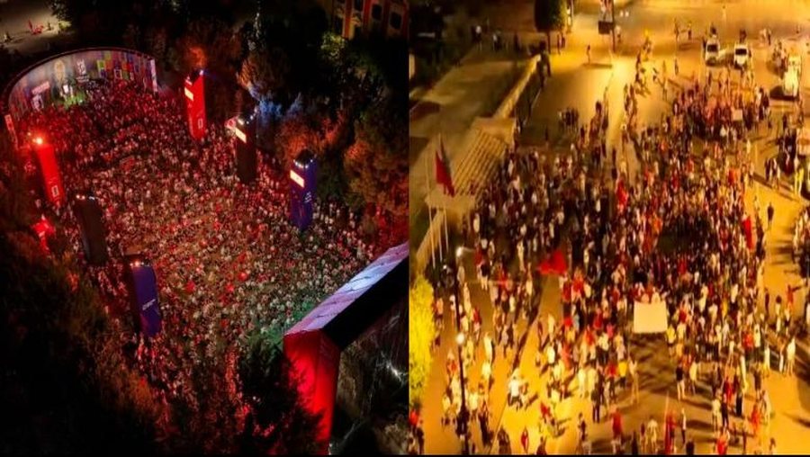 Disa protestojn&euml;, disa shohin ndeshjen! Edi Rama p&euml;rshkruan