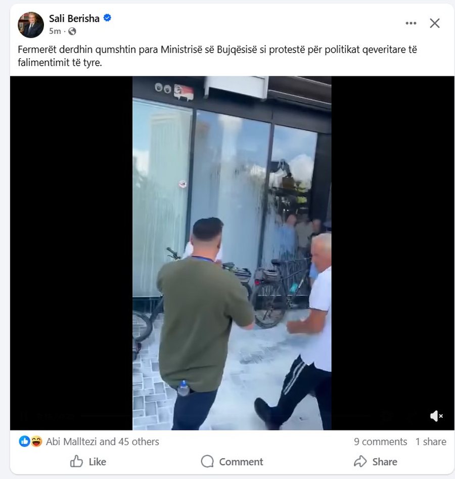 Sali Berisha ua &ldquo;shet sapunin p&euml;r djath&euml;&rdquo;