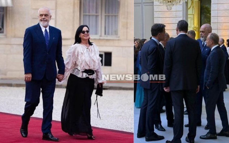 Pamje nga darka e lider&euml;ve n&euml; Pallatin Elysee/ Linda Rama spikat me