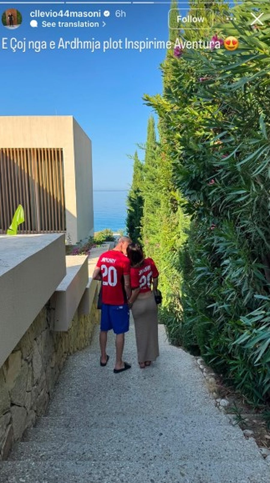 Pushime, dashuri dhe sukses, Kleviol Ahmeti poston FOTO n&euml; krah&euml;