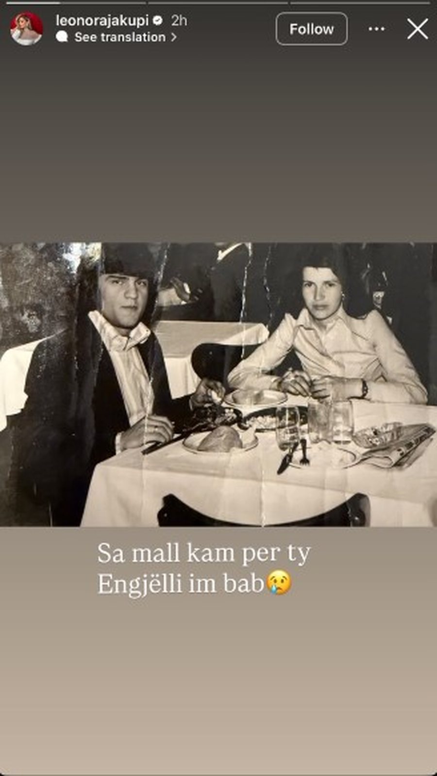 Mes dhimbjes dhe mallit, Leonora Jakupi kujton babain n&euml; 28-vjetorin e