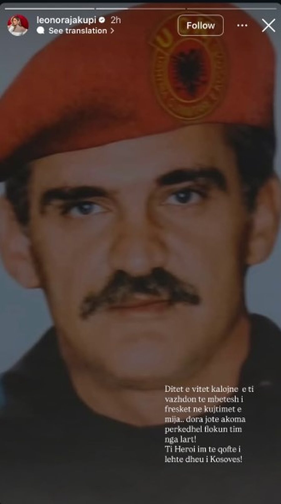 Mes dhimbjes dhe mallit, Leonora Jakupi kujton babain n&euml; 28-vjetorin e