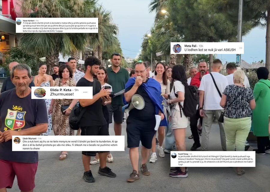 Aktivist&euml;t futen mes pushuesve e turist&euml;ve n&euml; Sh&euml;ngjin me