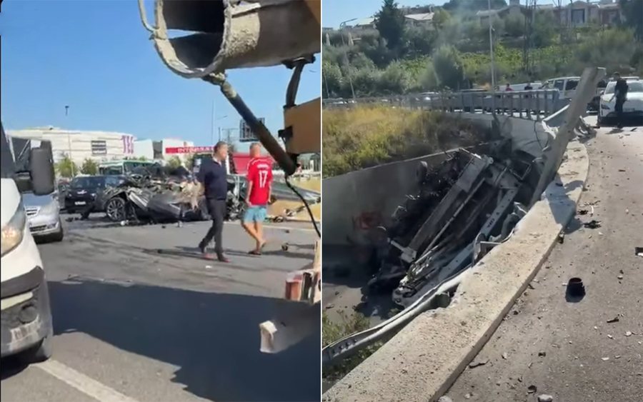 PAMJE DRAMATIKE! Betonierja bie nga rrethrrotullimi n&euml; Sauk dhe
