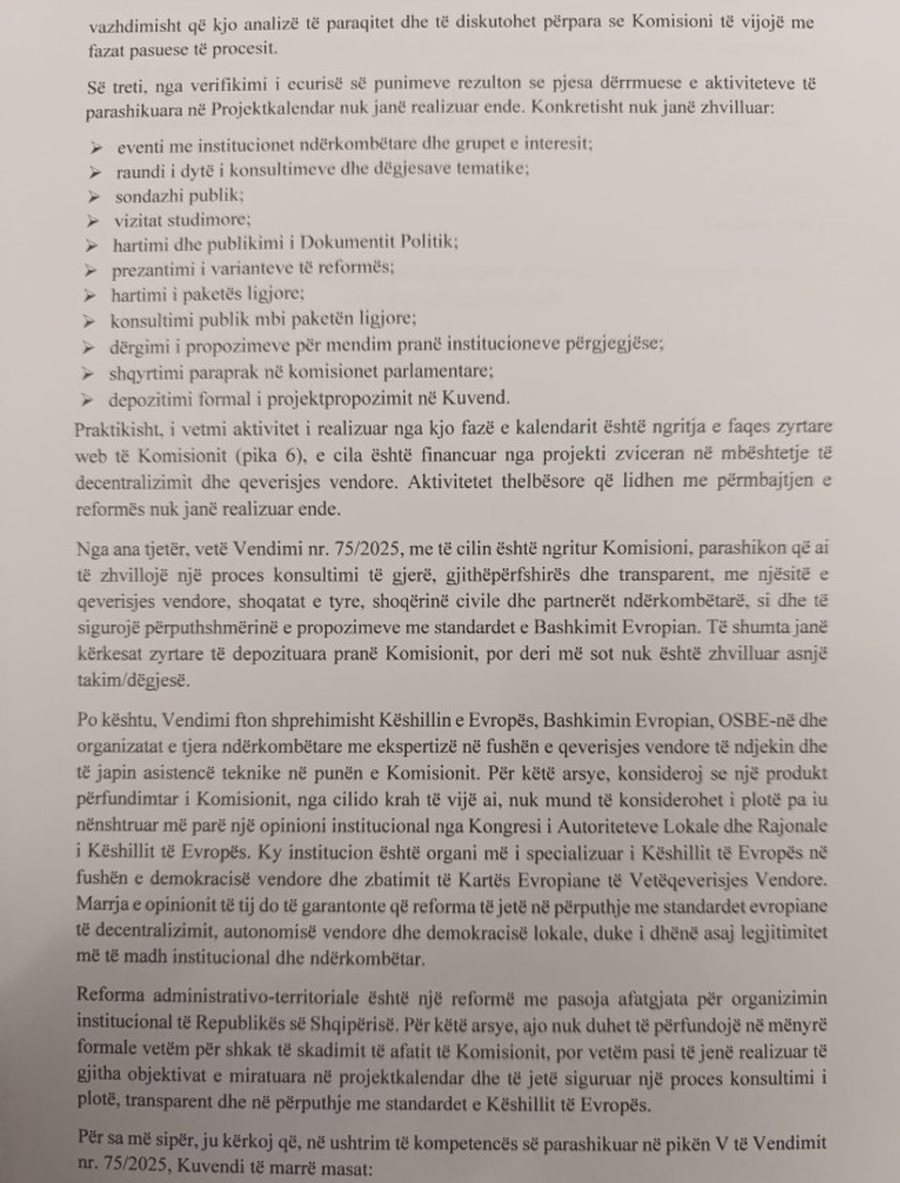 K&euml;rkes&euml; zyrtare n&euml; Kuvend, PD k&euml;rkon zgjatjen me 3 muaj