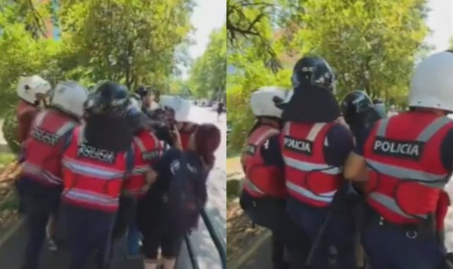 Kaos jasht&euml; Kuvendit, shoq&euml;rohen dy protestues t&euml; tjer&euml;!