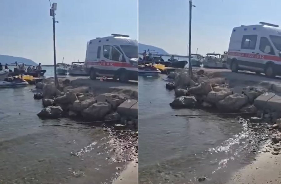 E r&euml;nd&euml; n&euml; Vlor&euml;! Helika e skafit i preu k&euml;mb&euml;n,