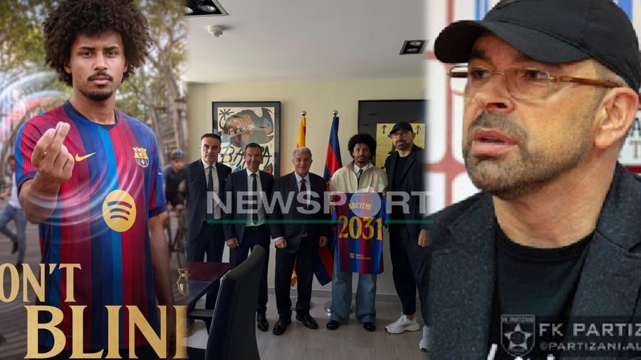 FOTOLAJM/ Transferimi i &ldquo;dh&euml;ndrit shqiptar&rdquo; te Barcelona,
