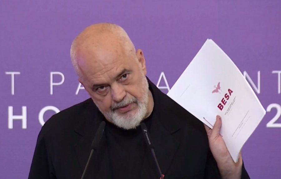 Edi Rama u prezanton shqiptar&euml;ve "BES&Euml;N", kryeministri i