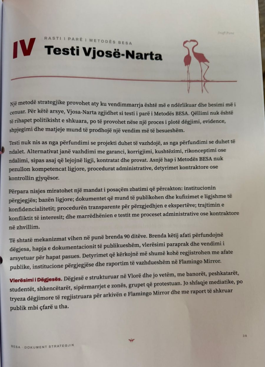 Nga vendimarrja p&euml;r &ccedil;&euml;shtjen e Vjos&euml;-Nart&euml;s, te