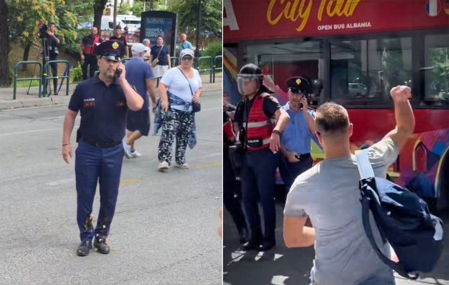 Ervin Hasrama "n&euml; sh&euml;njestr&euml;n" e protestuesve, shefin e
