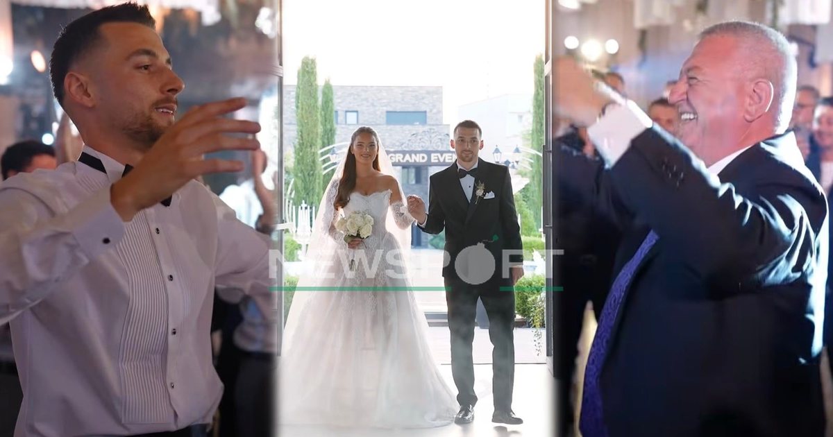 VIDEO   Gjithë lezeti osht shoqnia   Armand Duka e djeg në dasmën e Arbër Hoxhës  çfarë atmosfere me Mirlind Dakun me shokë