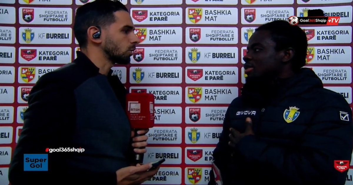  Goli  Surprizues për mua   Arnold Kwaku Siaw pasi  likuidoi  Pogradecin  Falënderoj tifozët dhe qytetin e Burrelit