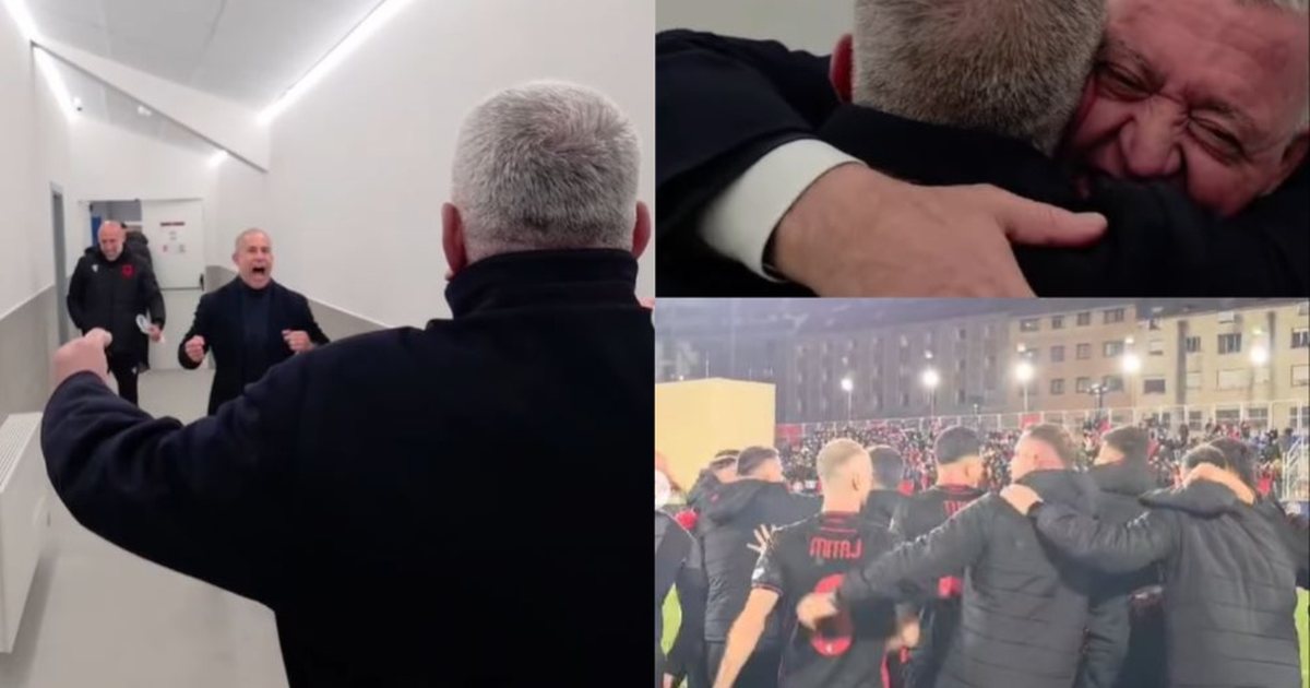 VIDEO  Nga përqafimi i ndjerë mes Sylvinhos dhe Dukës te festa me tifozët në fushë  FSHF ja nxjerr pamjet pas duelit me Andorrën